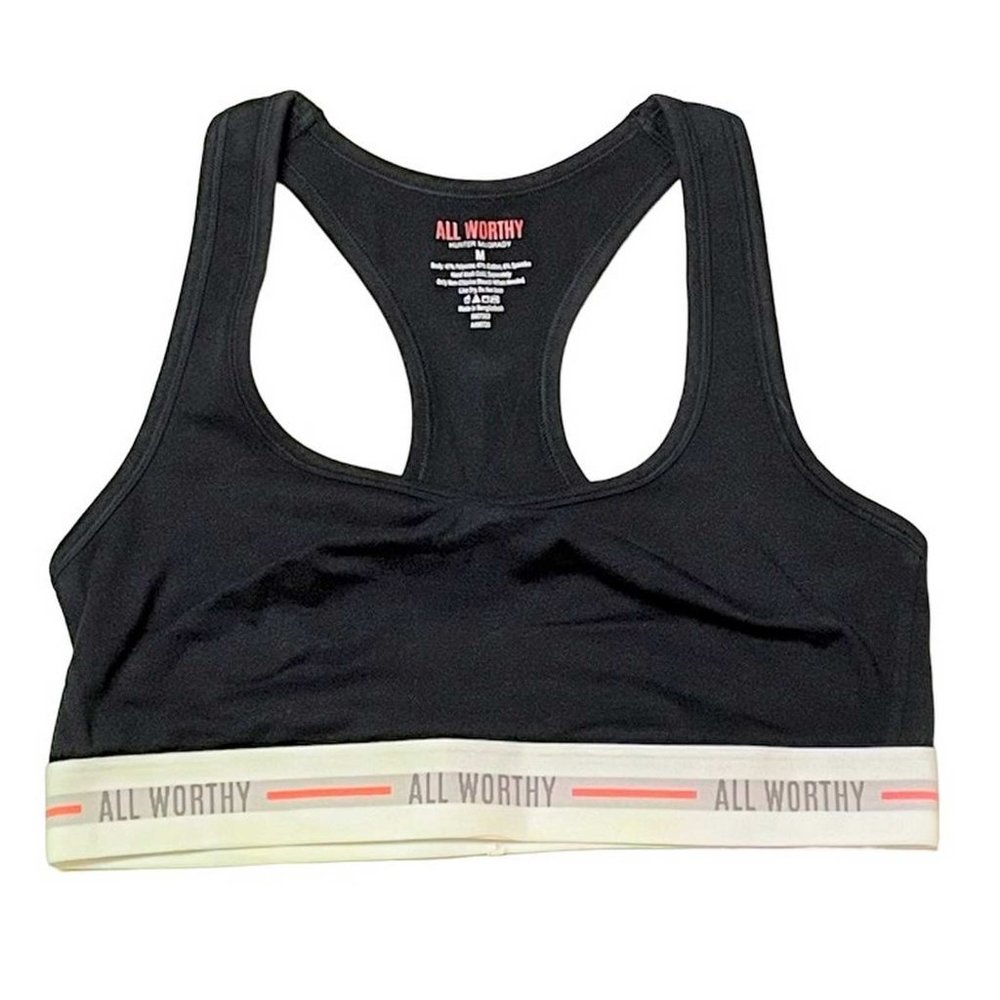 All Worthy Cotton Racerback Lounge Bra MEDIUM
